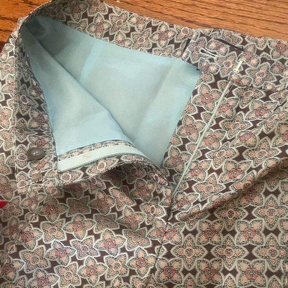 Cuffed Silk Et Cetera Pants, Size 10 - Picture 6 of 7